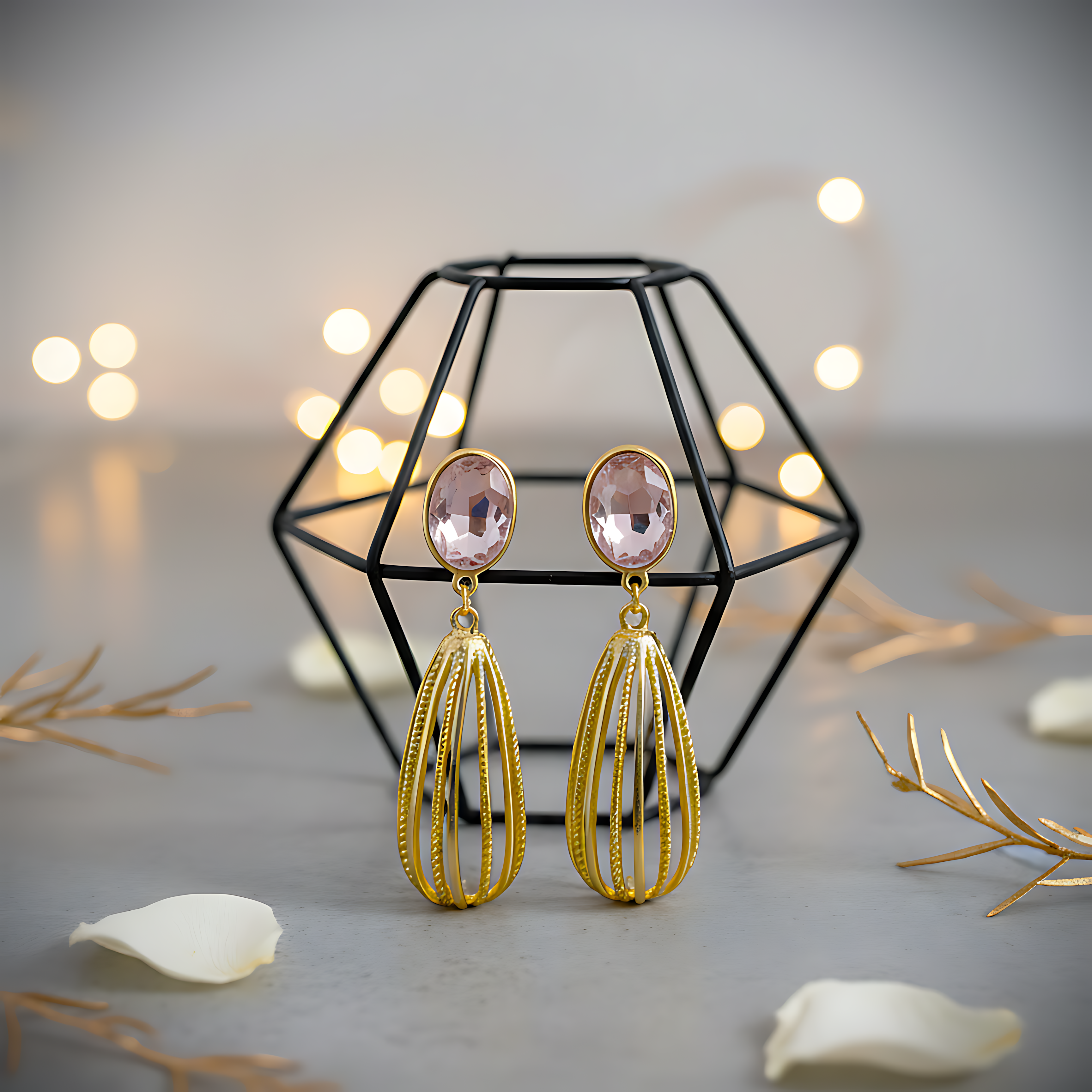 Stone Drop Earrings