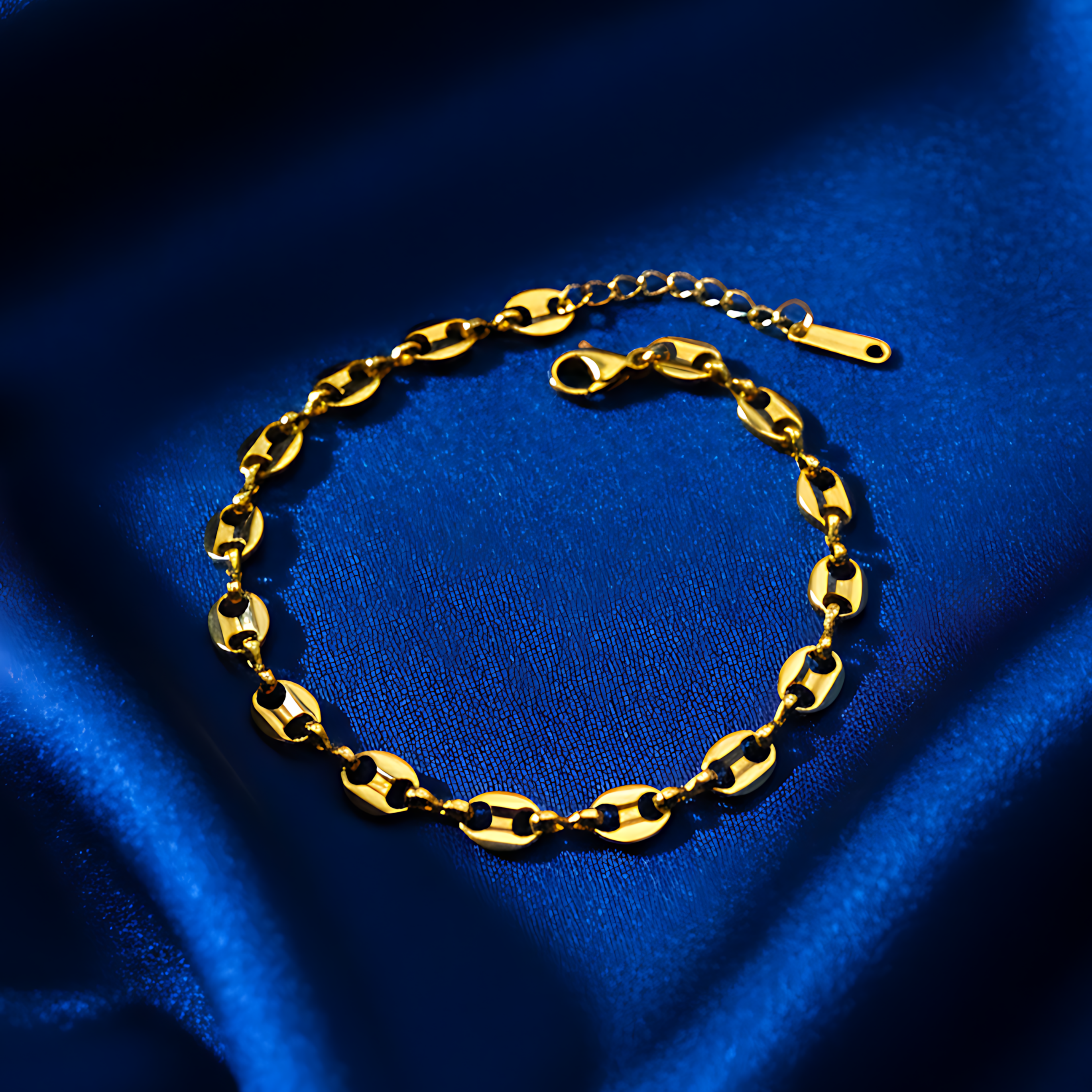 Gold-Plated Link Chain Bracelet
