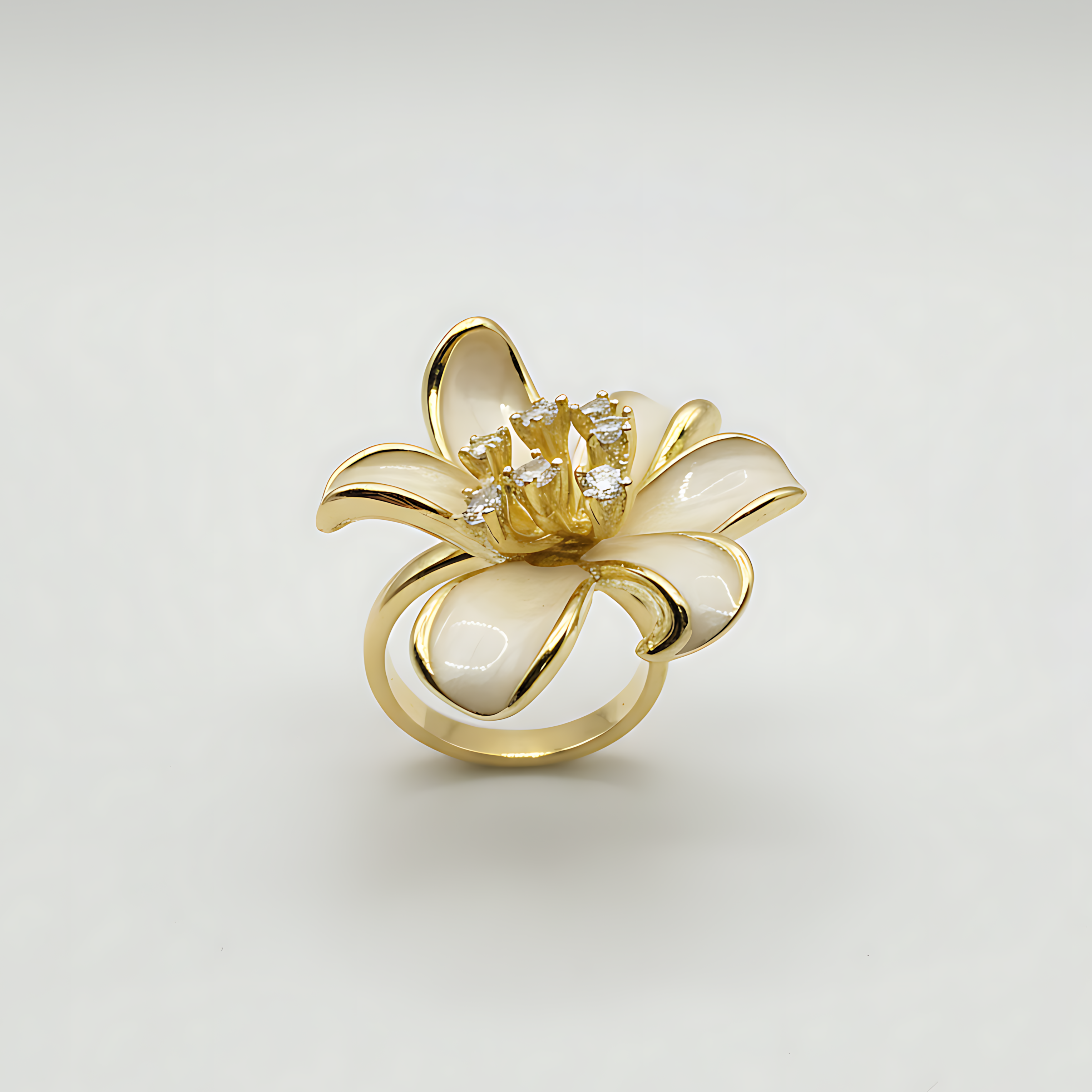 Floral Adjustable Ring