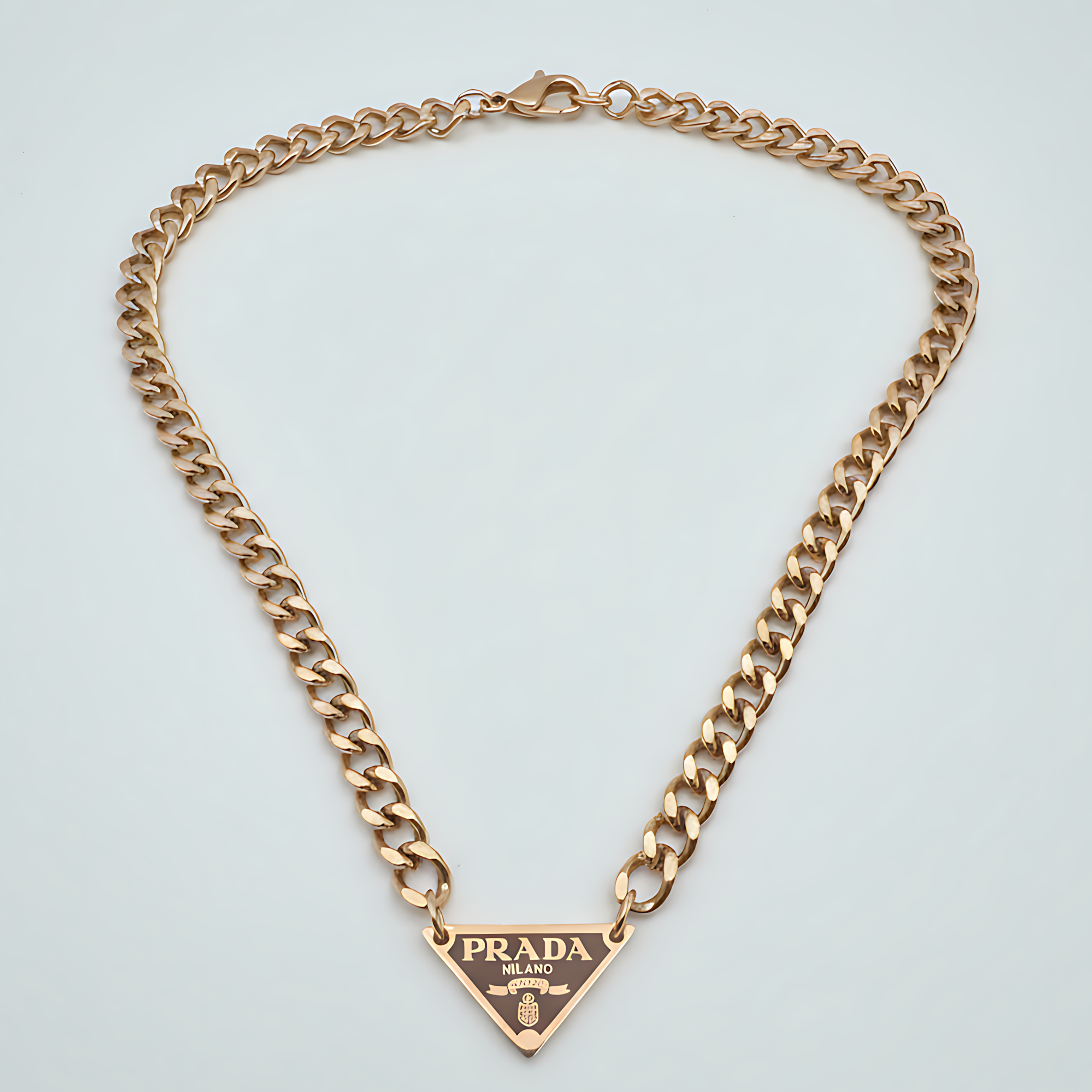 Prada Rose Gold Chain Necklace