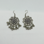 Oxidised Mirror Work Necklace Set