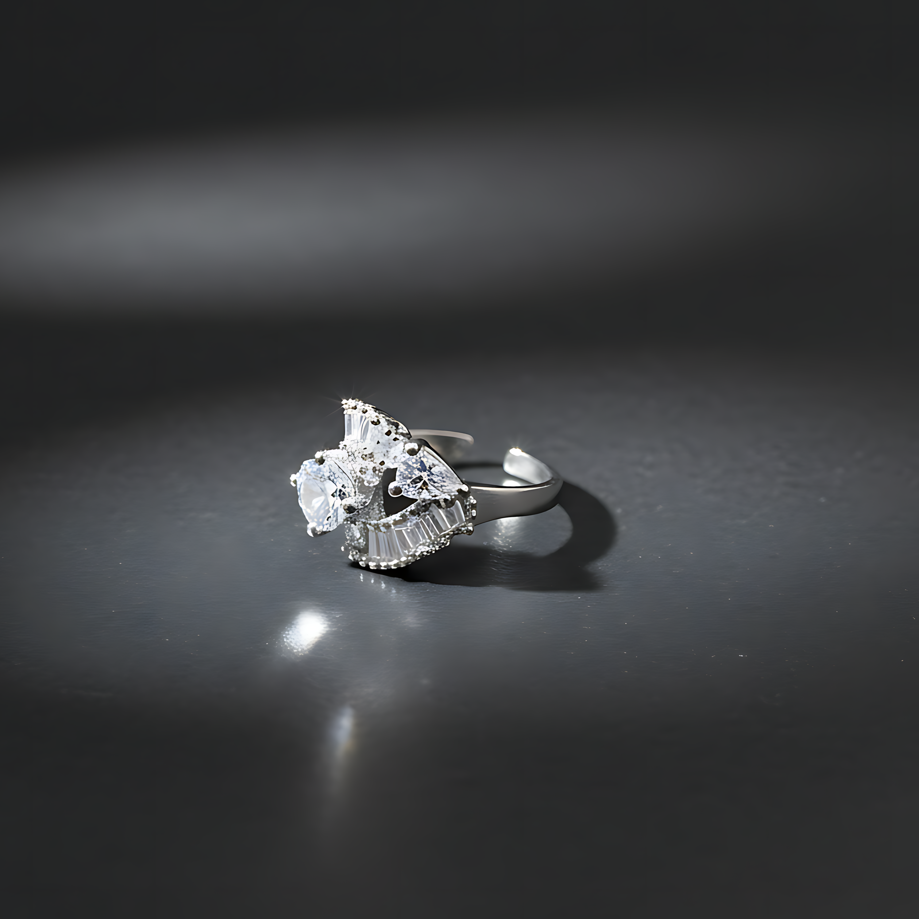 Sparkle AD Statement Ring