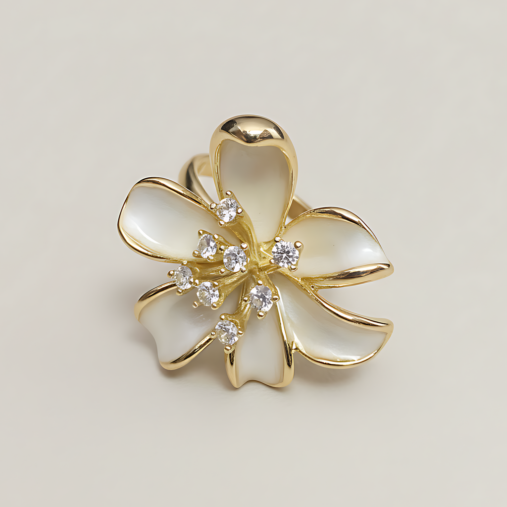Floral Adjustable Ring